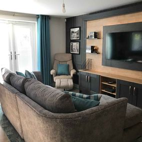 Sofa and Bespoke Storage